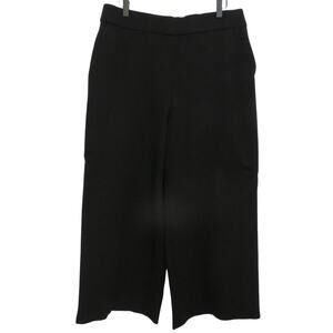 INC International Concepts Womens Sz PXL Black Wide Leg Pants Stretch Pull On